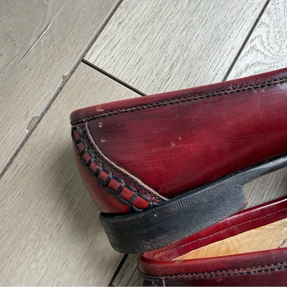 Cole Haan Pinch Tassel Loafers - Burgundy